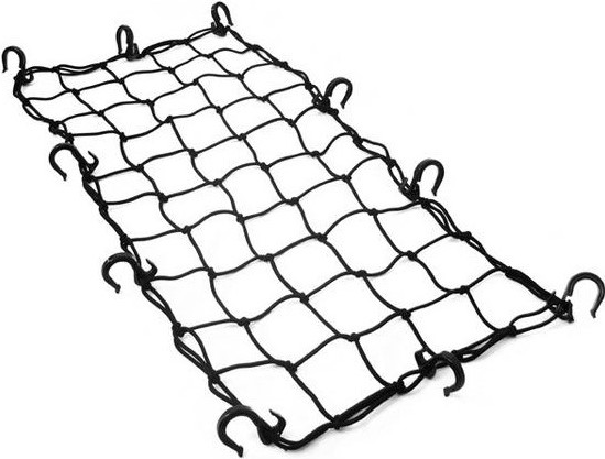 Cетка багажная Rexwear 70*40 см, пластиковые крючки (черная)