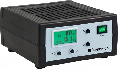 Зарядное устройство Вымпел-55 (автомат, 0-18А, 5-19 В  ЖК индикатор)