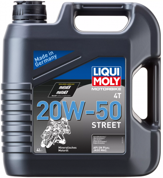 1696 Масло моторное Liqui Moly Motorbike 4T Racing 4T 20W-50 (4л)