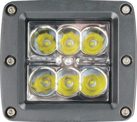 Фара светодиодная квадратная, 18 Вт G8036
