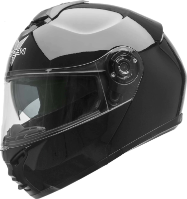 Шлем модуляр VEGA VR1 (лето) Solid черный глянцевый