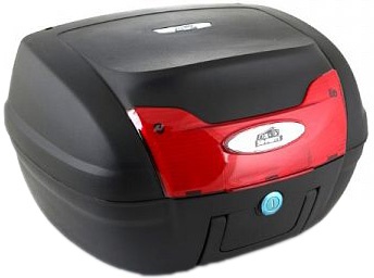 Кофр багажный YM-0879 (47x41x30см 40 литров) с верхним багажником черный матовый