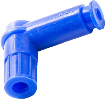 Колпачок свечной мото силикон (синий)