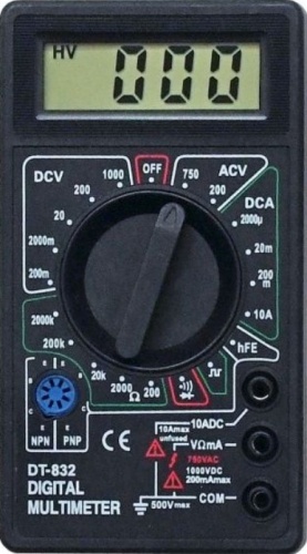 Мультиметр DT-832
