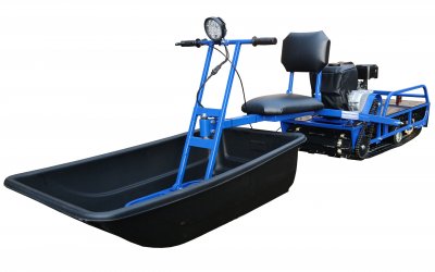 Мотобуксировщик толкач «АЛЬБАТРОС-XL9 PRO» с модулем (с фарой)