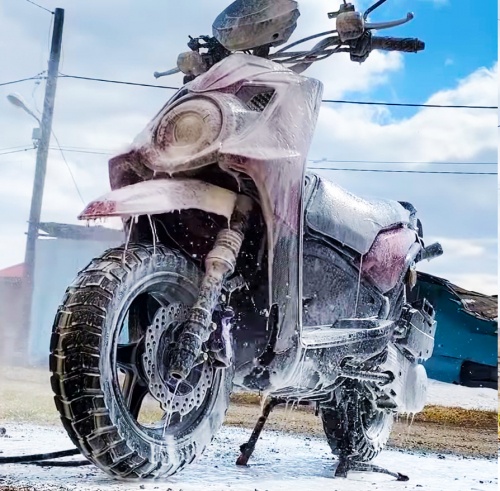 Мойка скутера