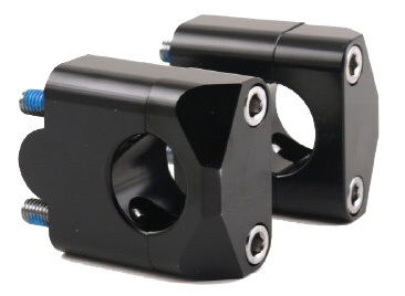 Кронштейны-переходники для рулей с d-22,2 мм на d-28,6 мм (Высота-35 мм) серебристые