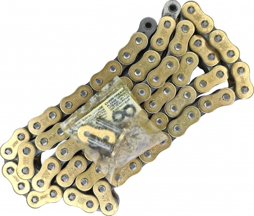 Цепь DC 530 MZX-G PL-OPEN GOLD Япония (к-т с замком) L=80 звеньев