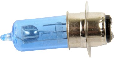 Лампа фарная 12V35W35W P15D-25-1 (синяя колба) Мопед Alpha/Delta