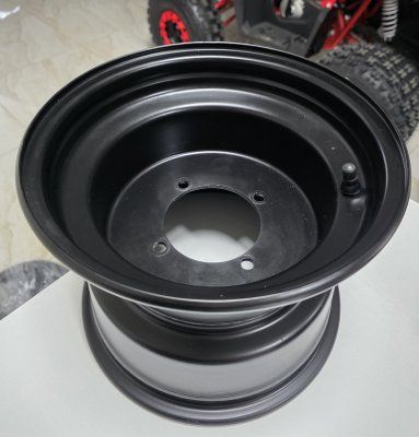 Диск колесный для квадроцикла задний R10 штамп, чёрный под резину 22x10-10''