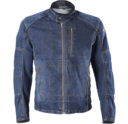 Мотокуртка мужская INFLAME DANDY хлопок+арамид, цвет синий