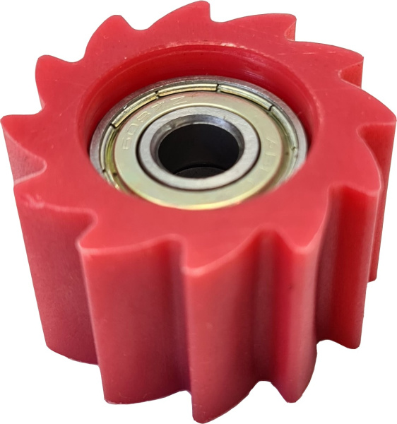 Ролик приводной цепи #2 красный d (наруж.) 38мм; ширина 24мм