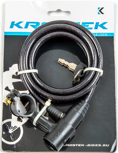 Противоугонный замок CL09060 (8*1500мм) черный