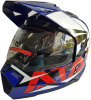 Шлем (мотард) Ataki JK802 Rampage синий/красный глянцевый