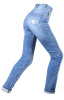 Мотоджинсы женские INFLAME THE WITCH, цвет синий светлый