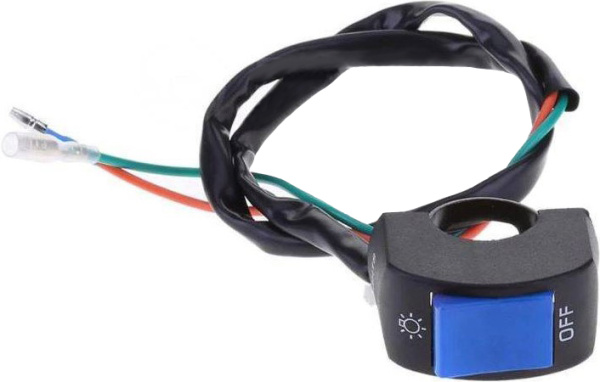 Кнопка включения фары с креплением на руль