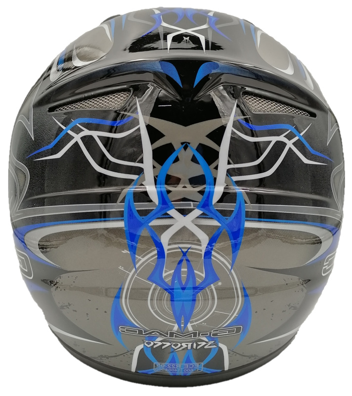 Мотошлем интеграл G-MAC SCIROCCO BLACK/SILVER/BLUE