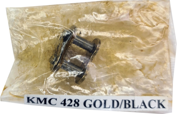 Замок цепи KMC 428 GOLD/BLACK, 1 шт.