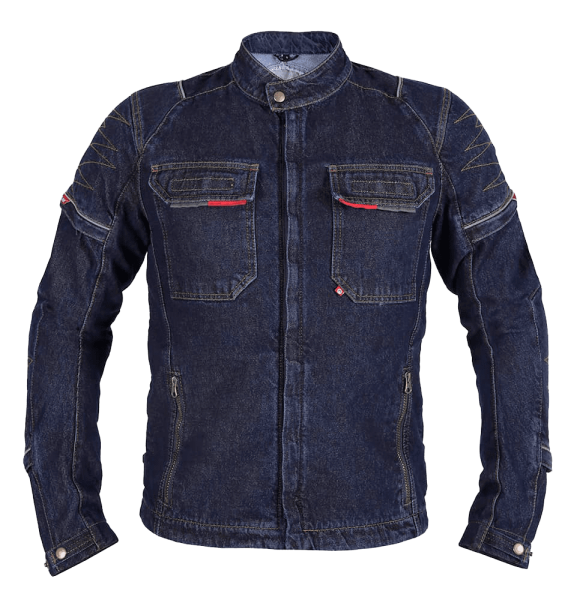 Мотокуртка мужская INFLAME VEGAS хлопок+арамид, цвет синий темный