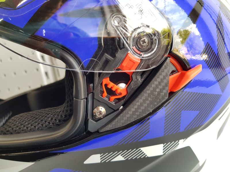 Шлем (интеграл) Ataki JK316 Route синий/Hi-Vis желтый глянцевый