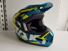 Шлем (кроссовый) Ataki JK801 Rampage синий/желтый глянцевый