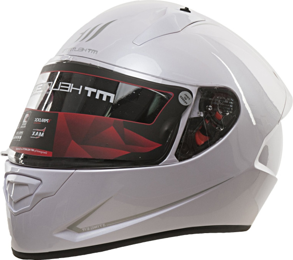 Мотошлем интеграл MT STINGER solid gloss pearl white