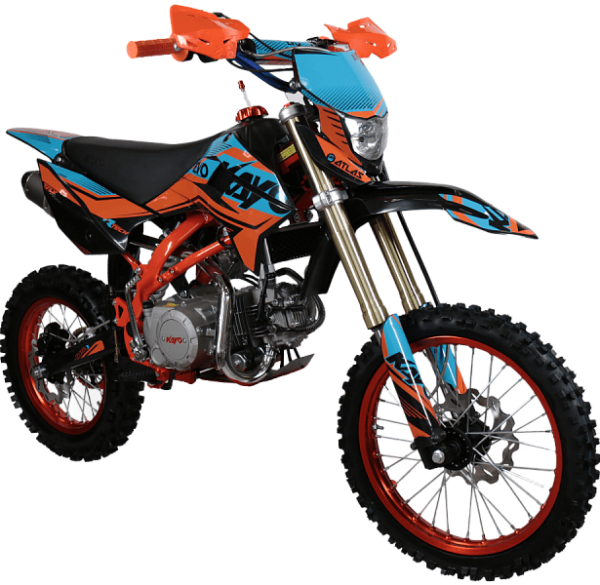 Питбайк KAYO EVOLUTION YX140EM 17/14 KRZ (механ. сцепл., эл. стартер 2022 г.)