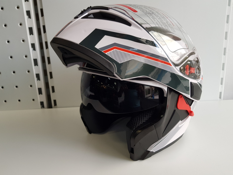 Шлем модуляр Ataki JK902 Shape белый/серый глянцевый