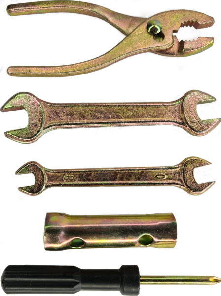 Набор инструмента для мотоцикла переносной 5 предметов в сумке