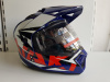 Шлем (мотард) Ataki JK802 Rampage синий/красный глянцевый