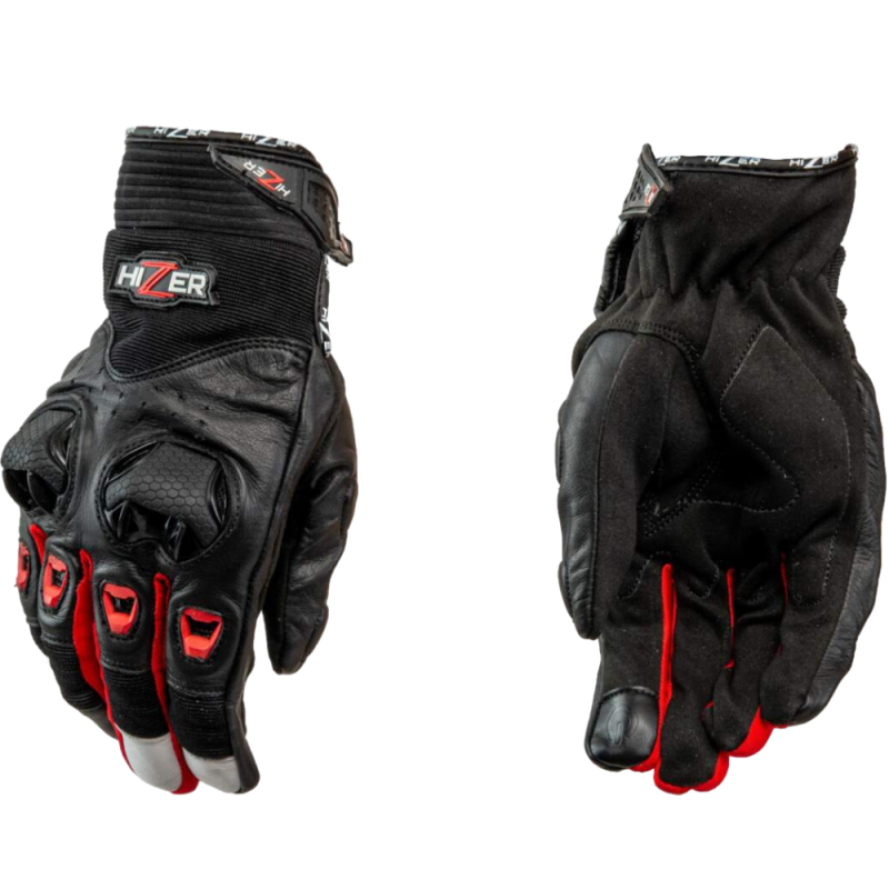 Перчатки мото HIZER AT-4147 (XL) (кожа/текстиль)