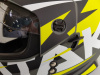 Шлем (мотард) Ataki JK802 Rampage Hi-Vis желтый/серый матовый