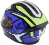 Шлем (интеграл) Ataki JK316 Route синий/Hi-Vis желтый глянцевый