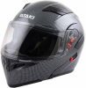 Шлем модуляр Ataki JK902 Carbon черный/серый глянцевый
