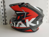Шлем (мотард) Ataki JK802 Rampage красный/серый матовый