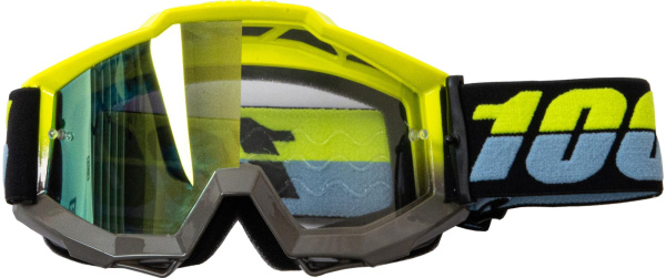 Очки мотокросс 100% black/yellow frame