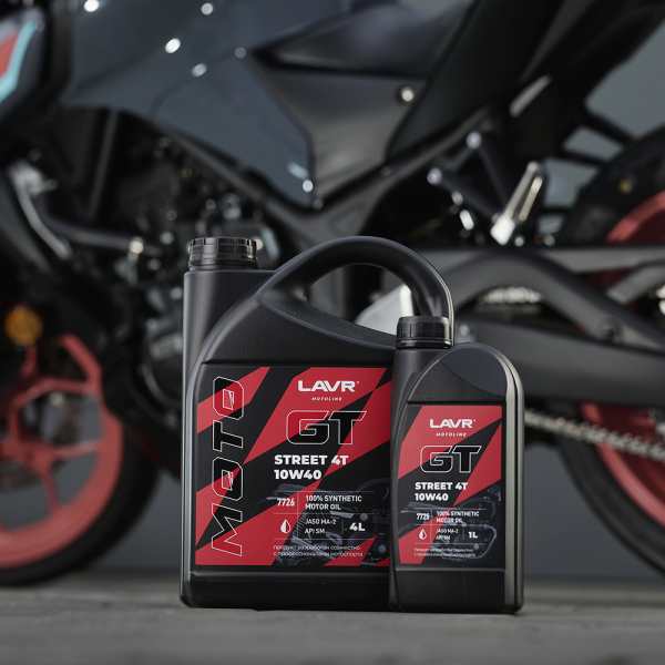 Масло моторное GT STREET 4T 10W-40  LAVR , 1л 7725