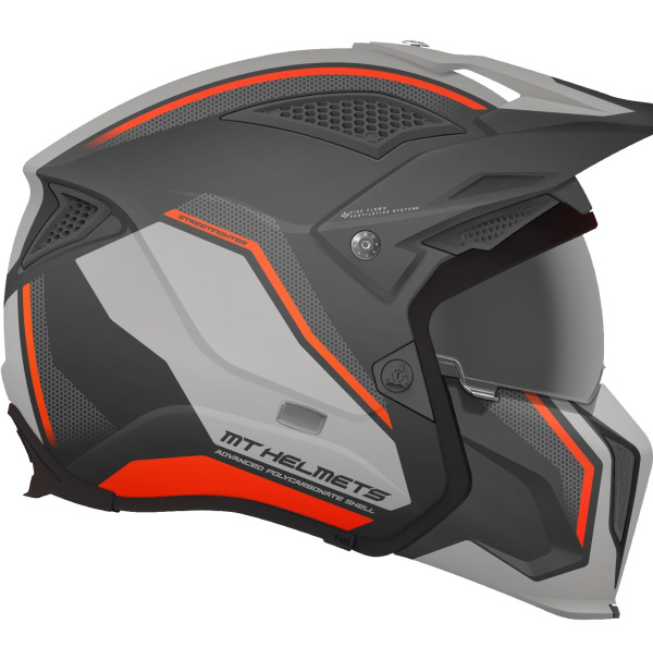 Шлем MT TR902XSV STREETFIGHTER TWIN C4 matt fluor orange