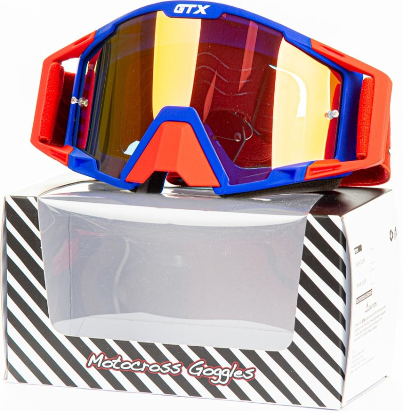 Очки для мотокросса GTX 5025 сине/красные