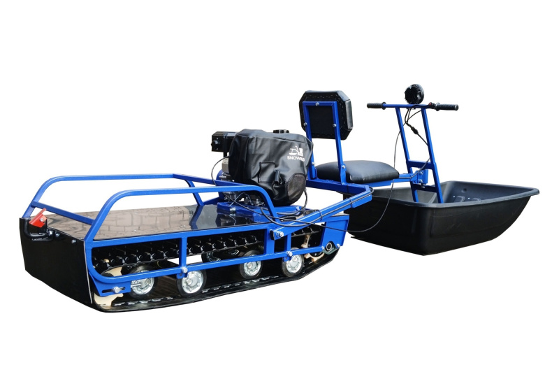 Мотобуксировщик толкач «АЛЬБАТРОС-XL9 PRO» с модулем (с фарой)