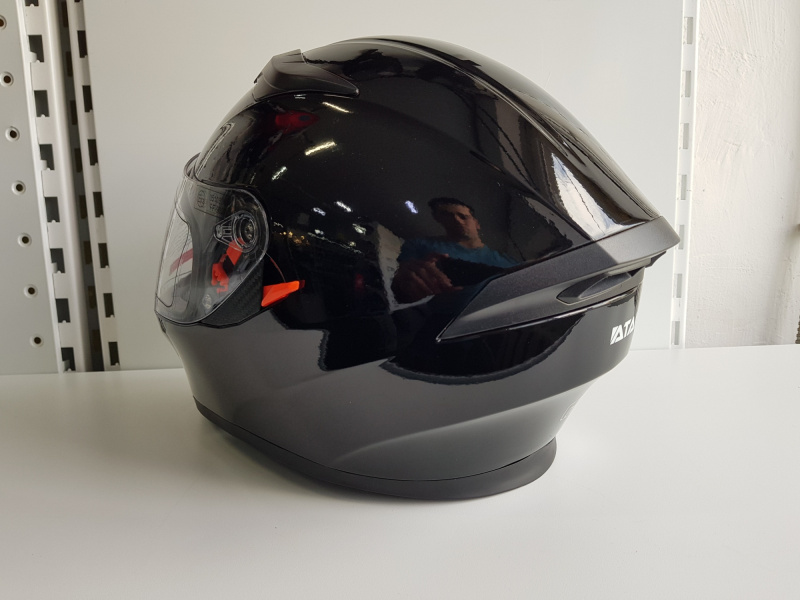 Шлем (интеграл) Ataki JK316 Solid черный глянцевый