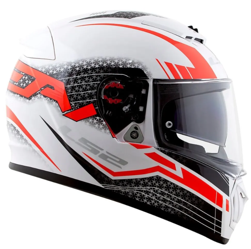 Мотошлем интеграл LS2 FF390 BREAKER SPLIT WHITE RED