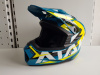 Шлем (кроссовый) Ataki JK801 Rampage синий/желтый глянцевый
