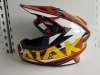 Шлем (кроссовый) Ataki JK801 Rampage коричневый/желтый глянцевый 