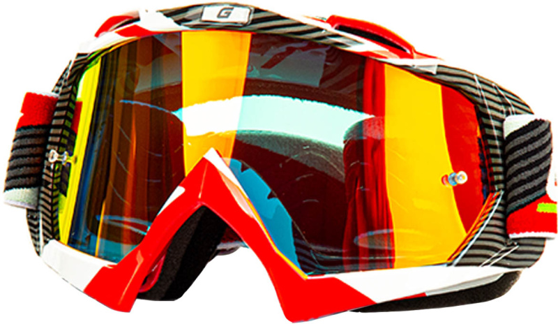 Очки для мотокросса детские GTX 5019 бело/красные