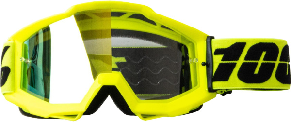 Очки мотокросс 100% yellow frame