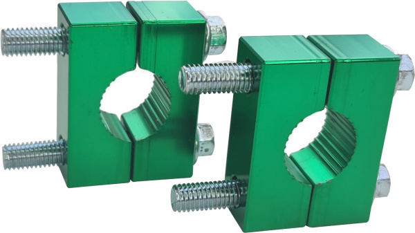 Хомуты руля 22mm зеленые