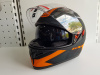 Шлем (интеграл) Ataki JK316 Route черный/оранжевый матовый
