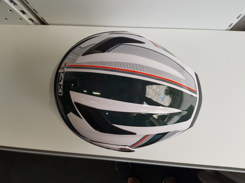 Шлем модуляр Ataki JK902 Shape белый/серый глянцевый