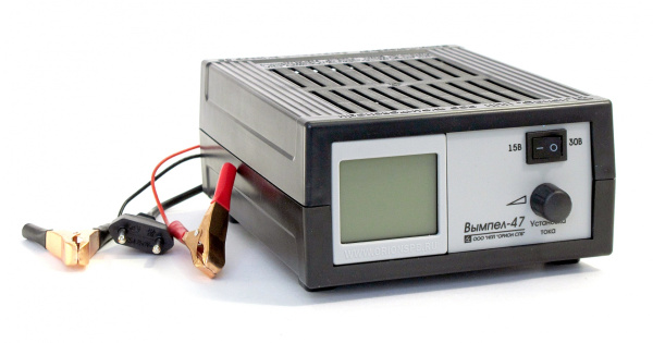 Зарядное устройство Вымпел-47 (автомат, 0-20А, 15/30 В сегментный ЖК индикатор)